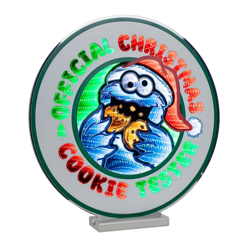 Sesame Street Cookie Tester Sign Infinity Light, Acrylic w/UL Plug, 16