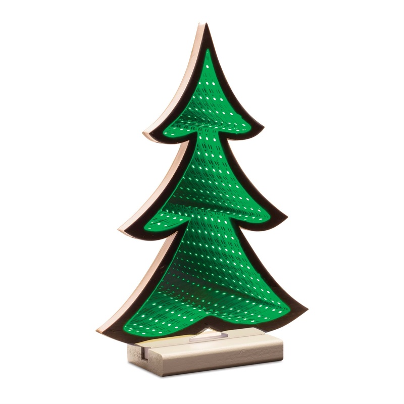 Tree Infinity Light 11.75H Acrylic w/USB Cord (or Batterie Powered)
