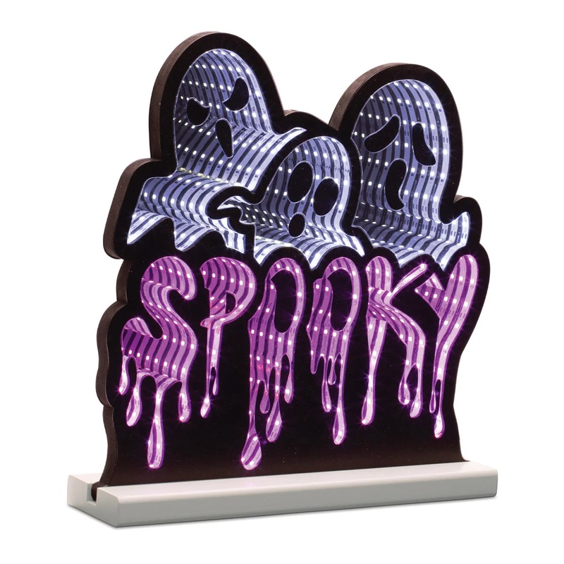 Triple Ghost/Spooky Infinity Light, Acrylic w/UL Plug, 12 x 12.5