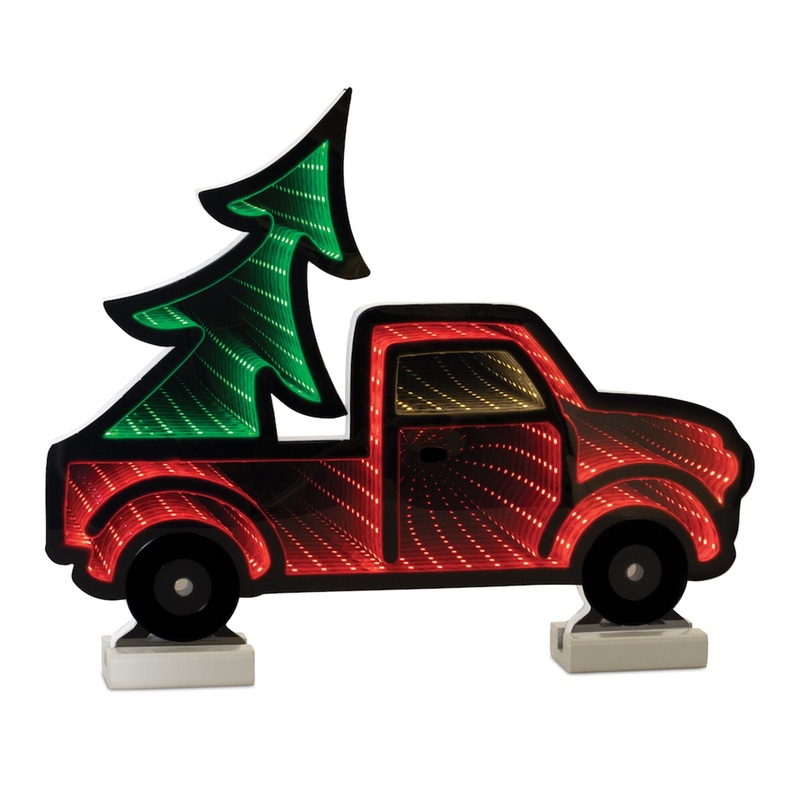 Truck and Tree Infinity Light, Acrylic w/UL Plug, 16 x 13.5