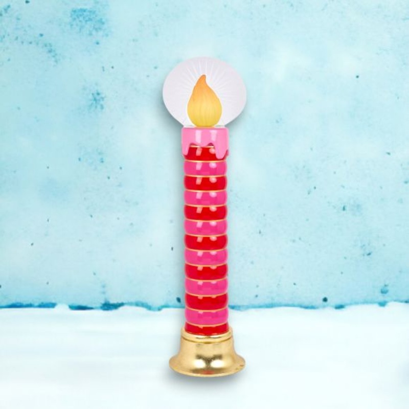 Vintage Red & Pink LED Candle Display, 40.5